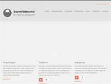 Tablet Screenshot of bouwvertrouwd.nl